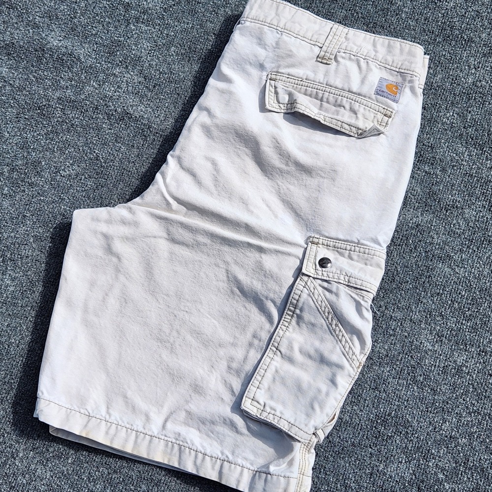 Carhartt Mens Relaxed Fit Cargo Shorts Utility Canvas Workwear Sz 40 100277 232